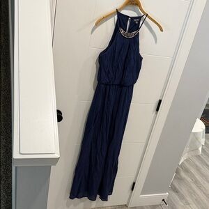Lily Rose Deep Blue Maxi Dress size XS